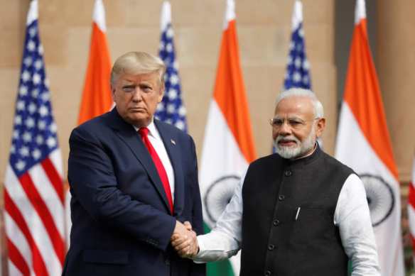 U.S. President Donald Trump visits India